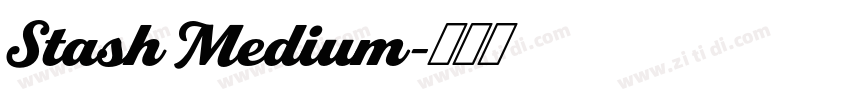 Stash Medium字体转换